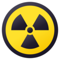 radioactive sign on platform JoyPixels