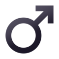 male sign on platform JoyPixels