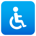 wheelchair symbol on platform JoyPixels