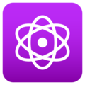 atom symbol on platform JoyPixels