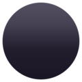black circle on platform JoyPixels