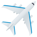 airplane on platform JoyPixels