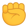 raised fist on platform JoyPixels
