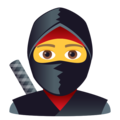 ninja on platform JoyPixels