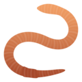worm on platform JoyPixels