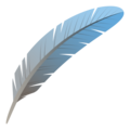 feather on platform JoyPixels