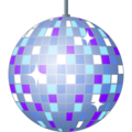 mirror ball on platform JoyPixels