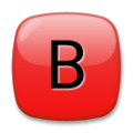 B button (blood type) on platform LG
