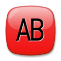 AB button (blood type) on platform LG