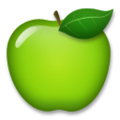 green apple on platform LG