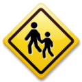 children crossing on platform LG
