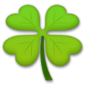 four leaf clover on platform LG