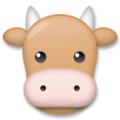 cow face on platform LG