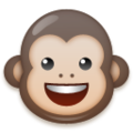 monkey face on platform LG