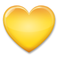 yellow heart on platform LG