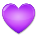purple heart on platform LG