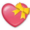gift heart on platform LG