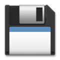 floppy disk on platform LG