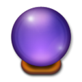 crystal ball on platform LG