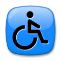 wheelchair symbol on platform LG