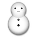 snowman without snow on platform LG