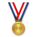 sports medal on platform LG