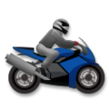 racing motorcycle on platform LG