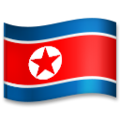 flag: North Korea on platform LG