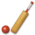 cricket bat and ball on platform LG