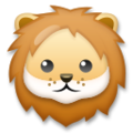 lion face on platform LG