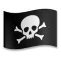 pirate flag on platform LG