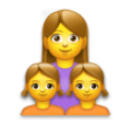 family: woman, girl, girl on platform LG