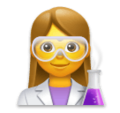 woman scientist on platform LG