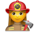woman firefighter on platform LG