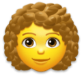 woman: curly hair on platform LG