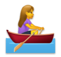 woman rowing boat on platform LG