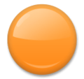 orange circle on platform LG