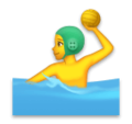 man playing water polo on platform LG