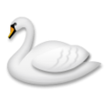 swan on platform LG