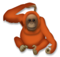orangutan on platform LG