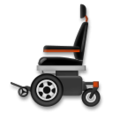 motorized wheelchair on platform LG