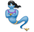 woman genie on platform LG