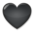 black heart on platform LG