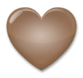 brown heart on platform LG