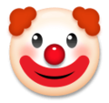clown face on platform LG