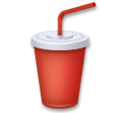 cup with straw on platform LG