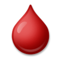 drop of blood on platform LG