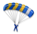 parachute on platform LG