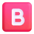 B button (blood type) on platform Microsoft Teams