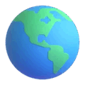 globe showing Americas on platform Microsoft Teams